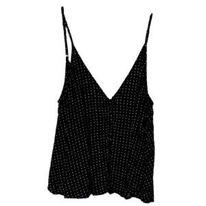 Alythea | Black & White Button Down Tank Top | Size M